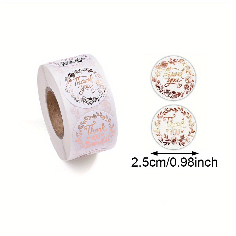 Floral Thank You Stickers