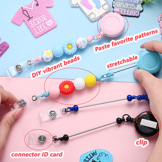 Beadable Badge Reel DIY Kit