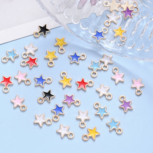 Enamel Star Vintage Alloy Mini Charms