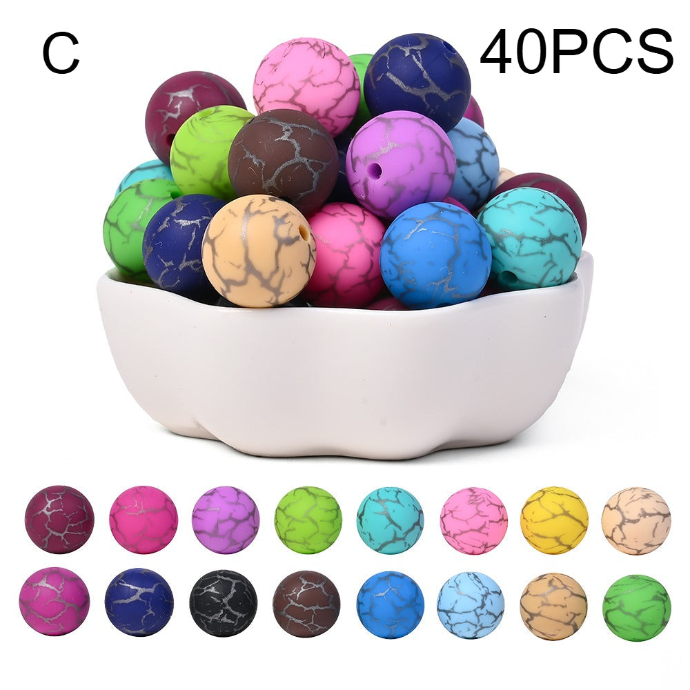 Vibrant Silicone Focal Beads Set