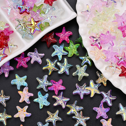 AB Ocean Starfish Glass Beads