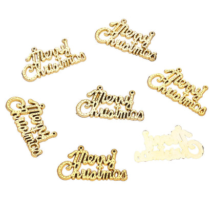 Merry Christmas Acrylic Pendant Charms