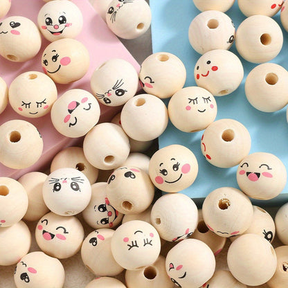 Expression Wooden Spacer Beads