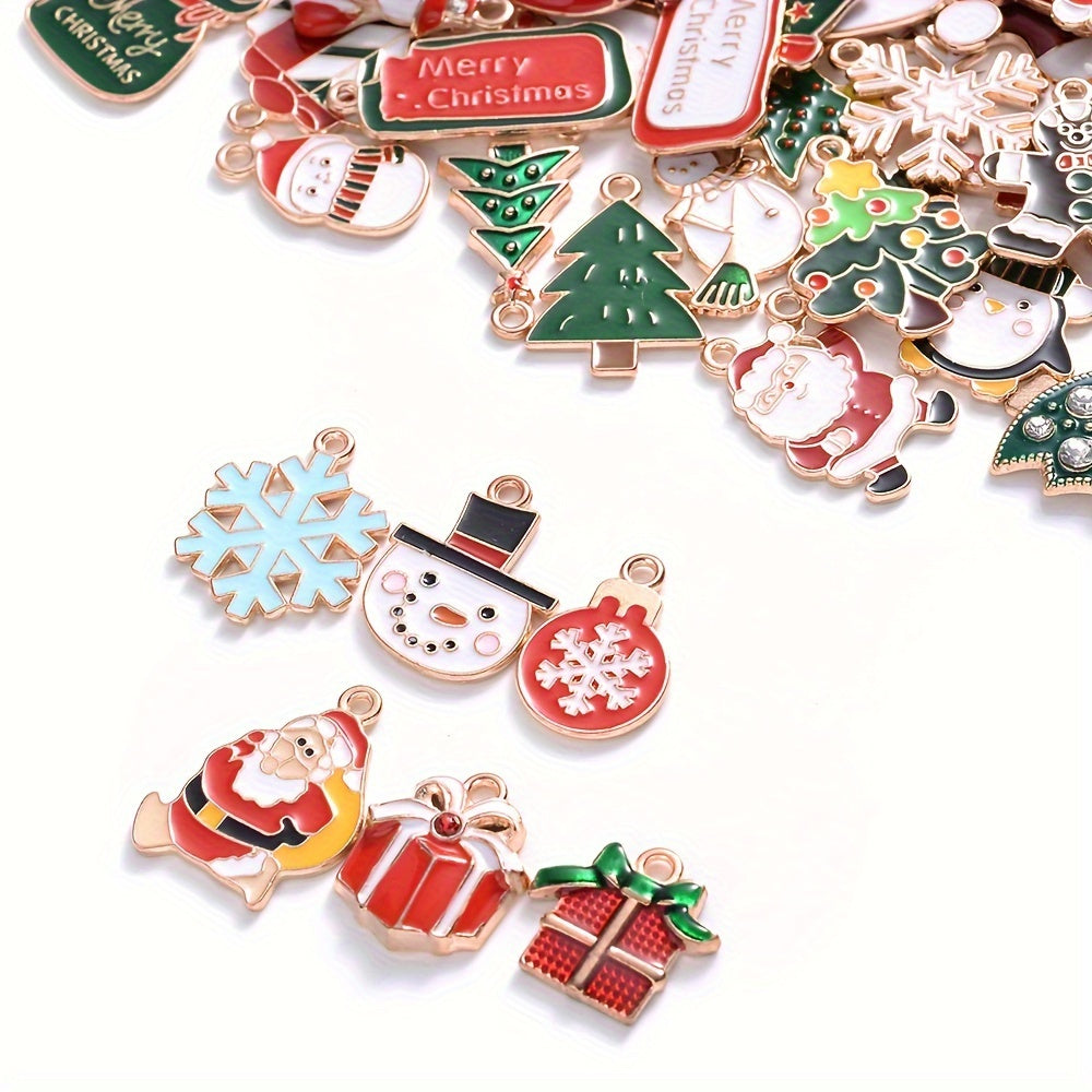 Mixed Metal Christmas Pendants