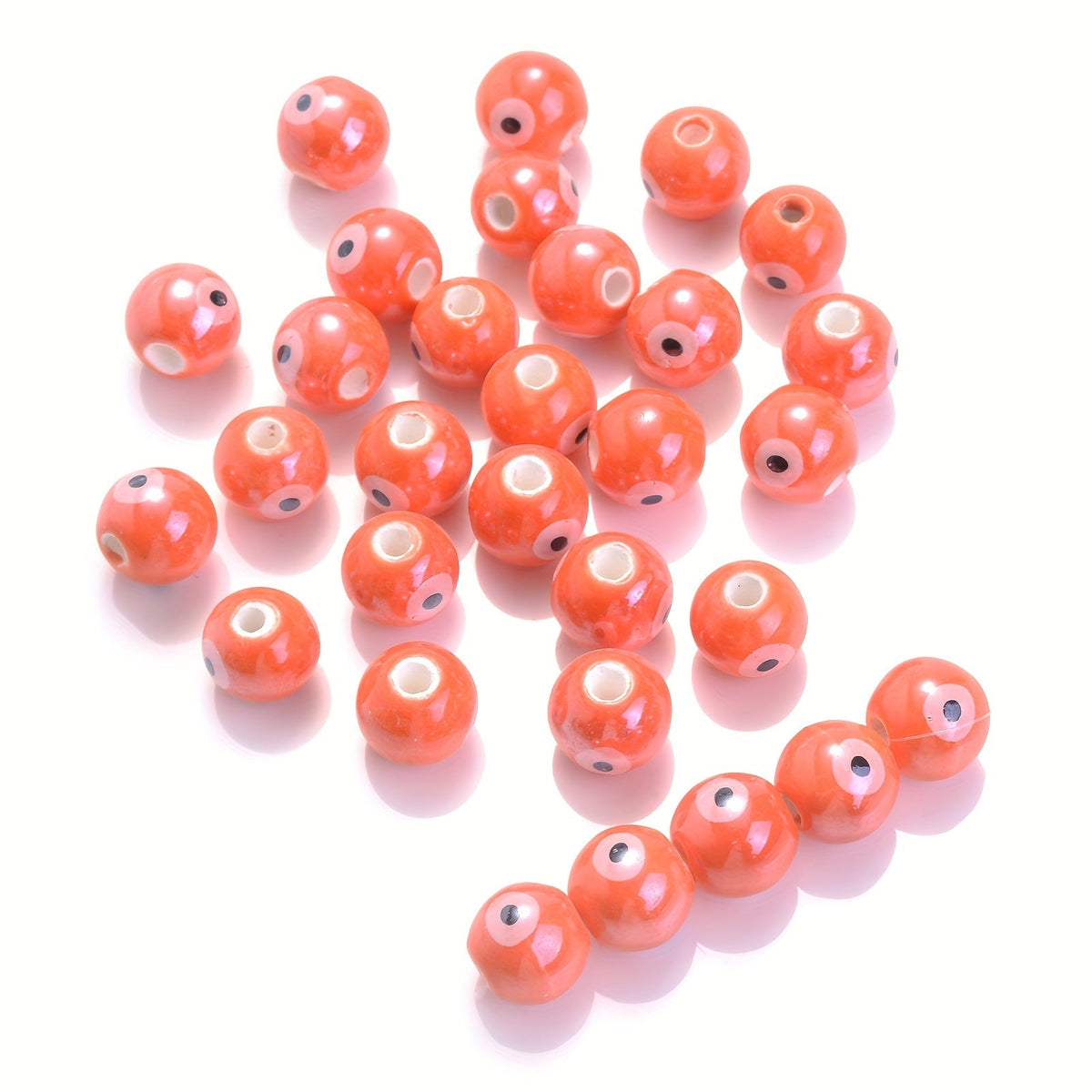 10PCS 10mm Multicolor Ceramic Bead Set