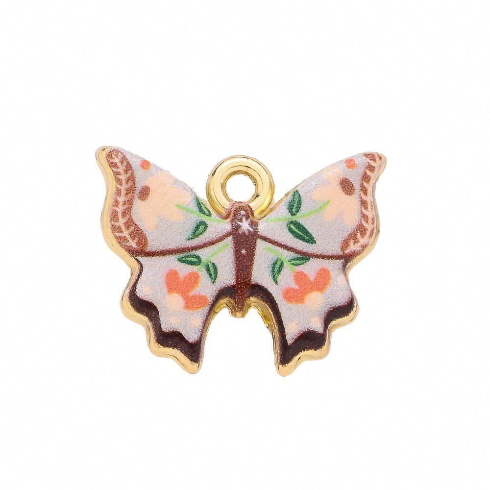 1-Piece Vintage Gold Animal & Nature Charm Pendant