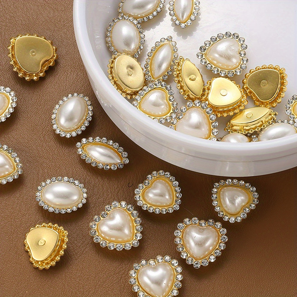 20pcs White Acrylic Artificial Pearl Beads