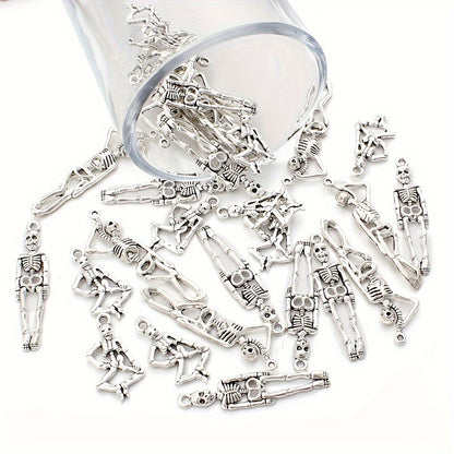 Ancient Silver Skull Alloy Pendants