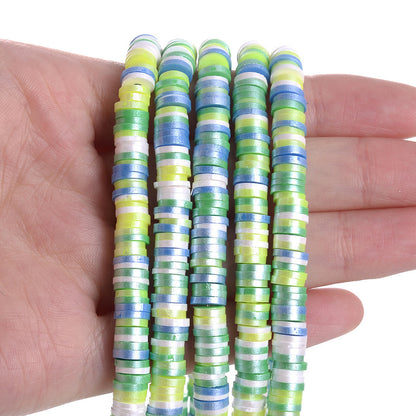 Flat Round Polymer Clay Beads