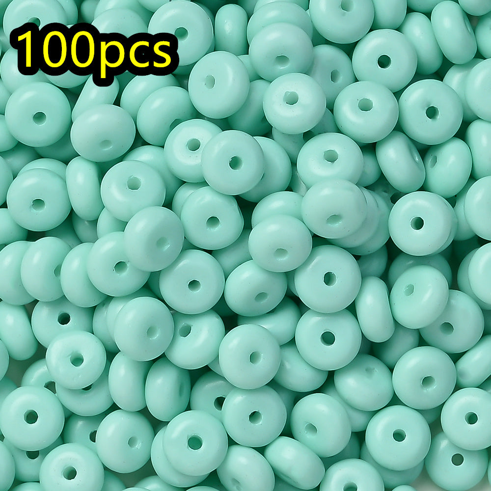 Macaron Glass Safety Buckle Beads