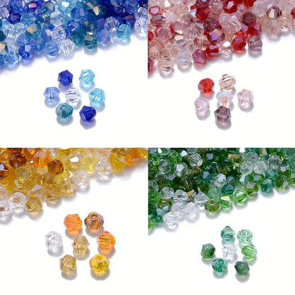 AB Multicolor Diamond Faux Crystal Beads