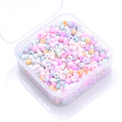 1000PCS 3mm Macaron Multicolor Glass Seed Bead Set
