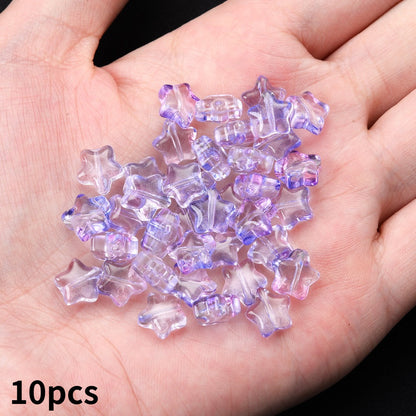 Multicolor Star Spacer Beads