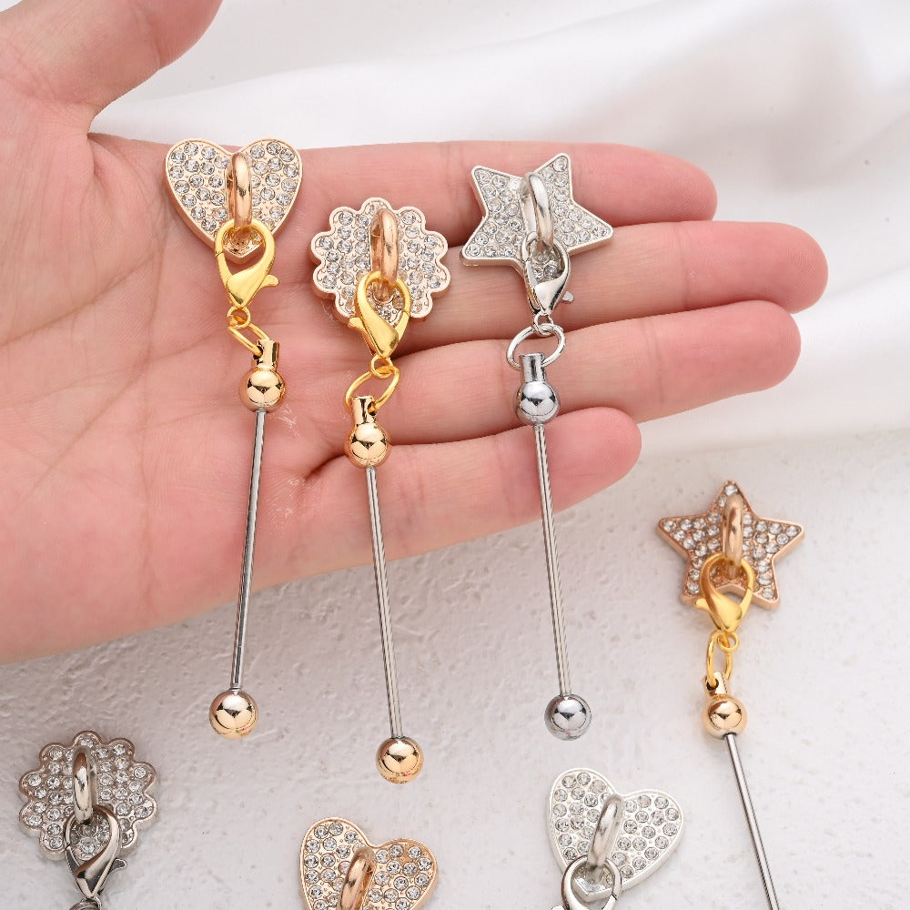 Star Heart Self-Adhesive Keychain Set