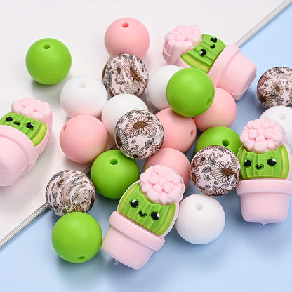 25pcs Silicone Beads Set