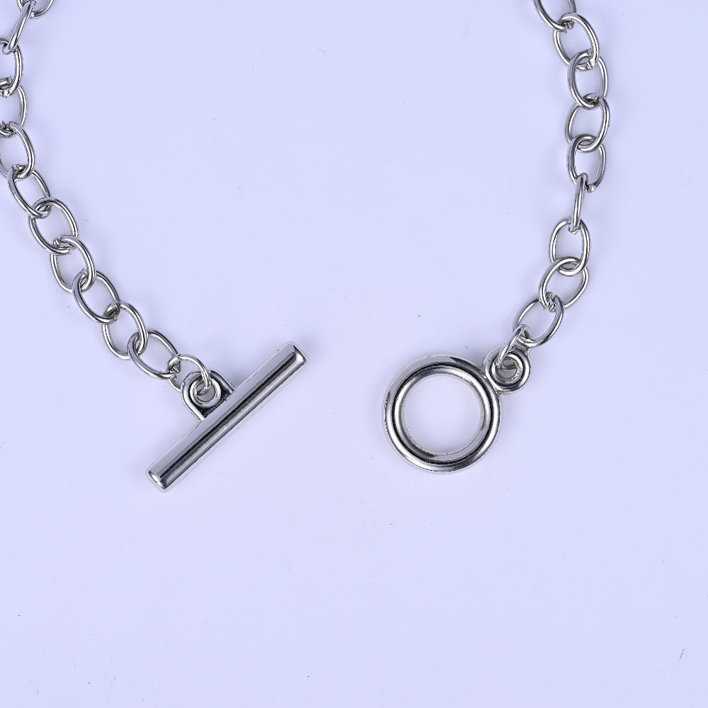 Mixed Color Alloy OT Bracelet Chains