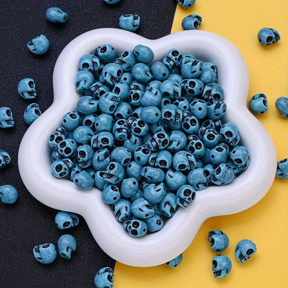 200pcs/set 11x13mm Skull Head Beads