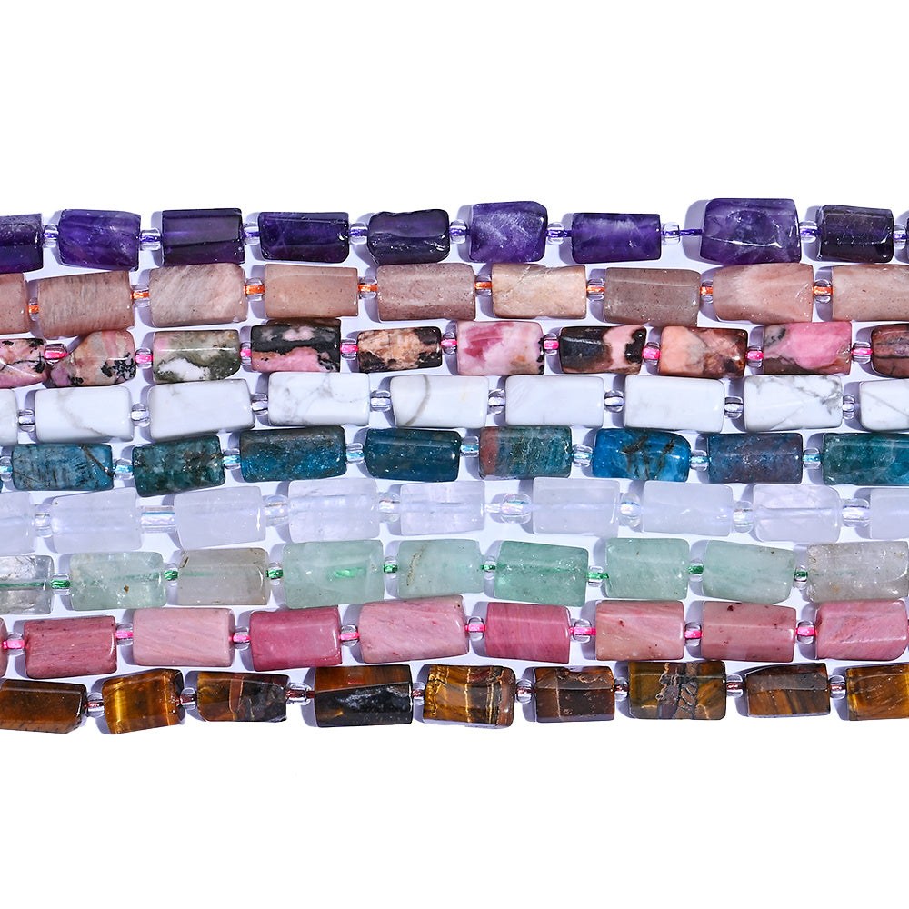 Cylindrical Natural Stone Beads