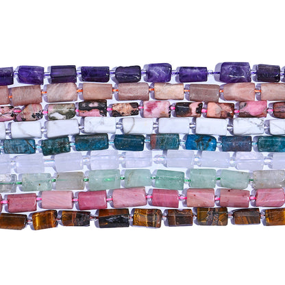 Cylindrical Natural Stone Beads