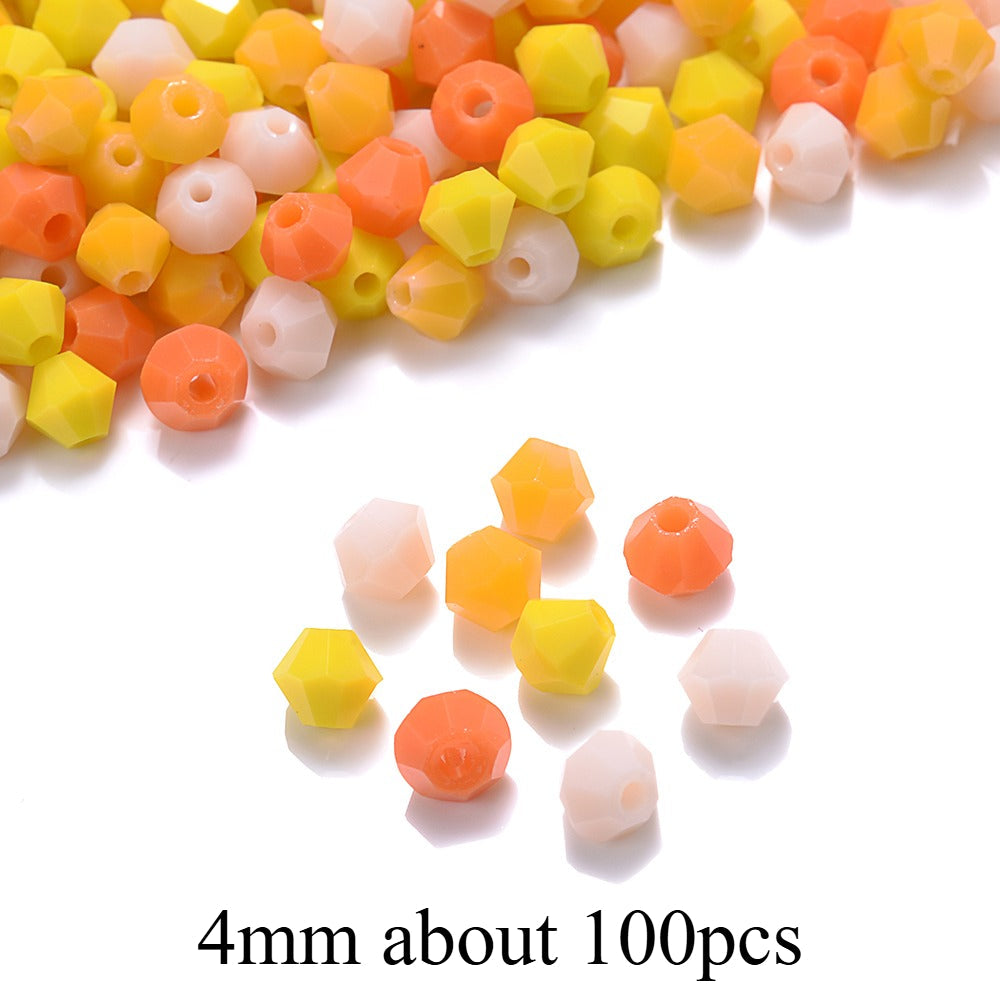 Mixed Faceted Artificial Crystal Beads