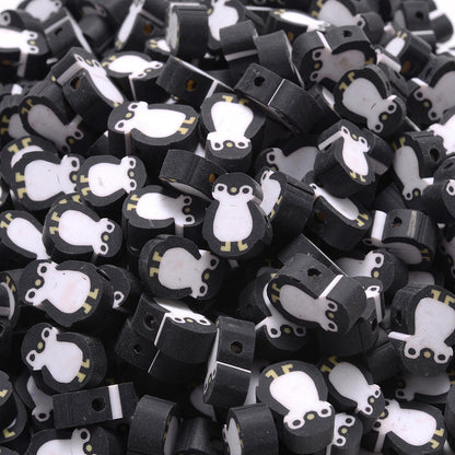 Penguin Polymer Clay Beads