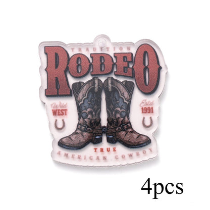 Cowboy Series Acrylic Charms
