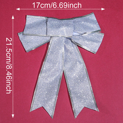 Colorful Glitter Christmas Ribbon Bows