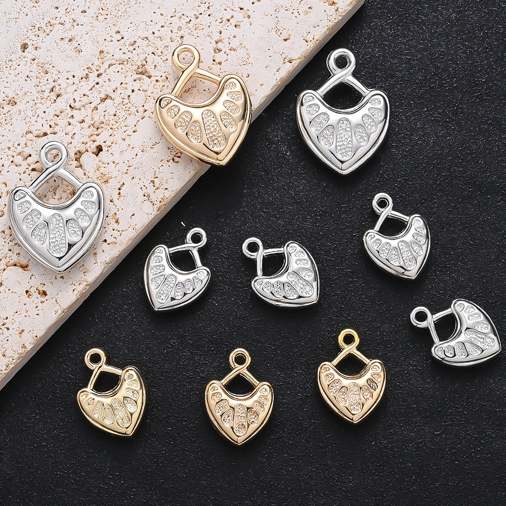 10/20PCS CCB Peach Heart Pendant Set