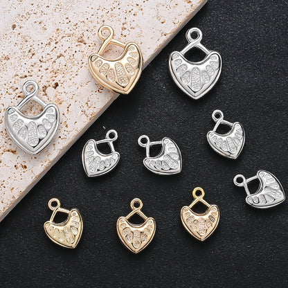 10/20PCS CCB Peach Heart Pendant Set