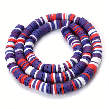 Mixed Color Polymer Clay Flat Beads