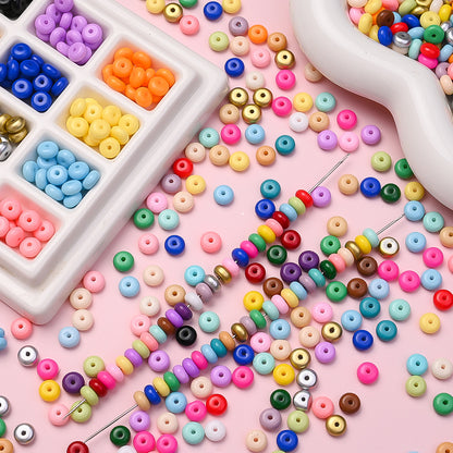 Macaron Glass Safety Buckle Beads