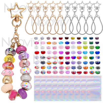 Star Beadable Keychain Set