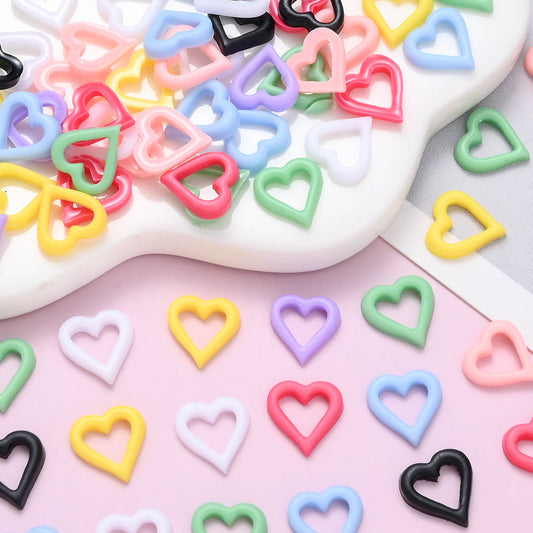 Hollow Love Resin Patches