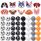 Pet-Themed Wooden Bead Set