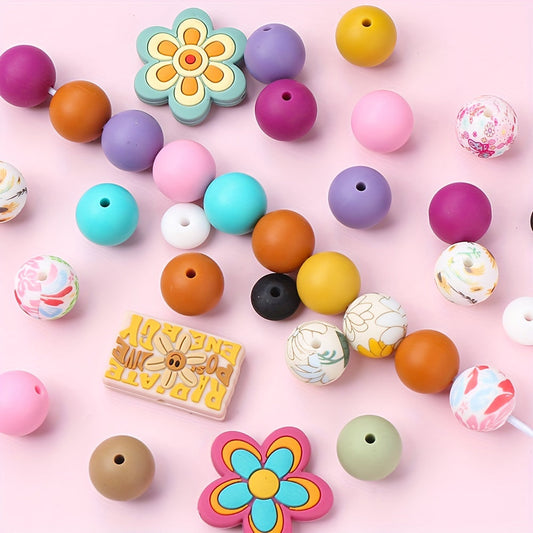 Flower Silicone Spacer Beads