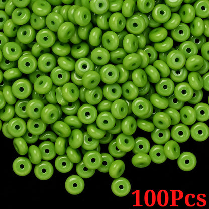 Flat Round Glass Beads