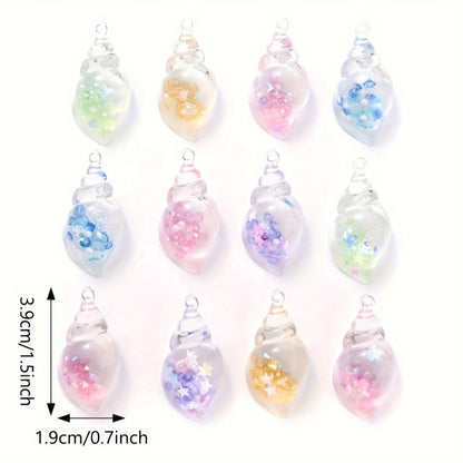 Luminous Transparent Resin Pendants