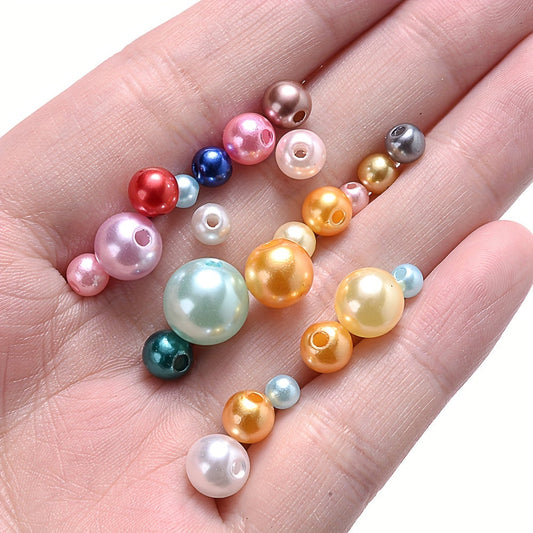 Multicolor ABS Round Beads