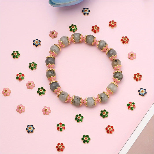 Vintage Alloy Flower Spacer Beads