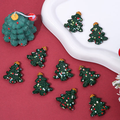 Christmas Tree Rhinestone Beads