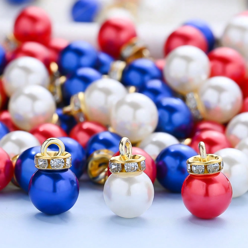 Independence Day CCB Pendant Beads