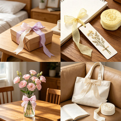 Pleated Fishtail Tulle Ribbon for Floral & Gift Decoration