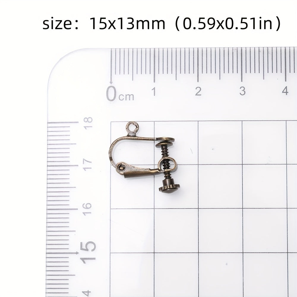 Brass Screw Ear Clips