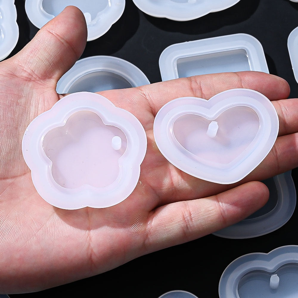 Transparent Silicone Pendant and Keychain Molds