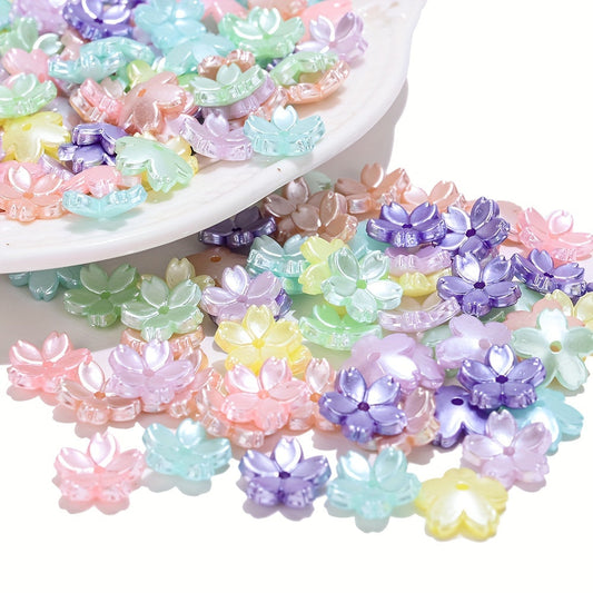 AB Flower Acrylic Beads