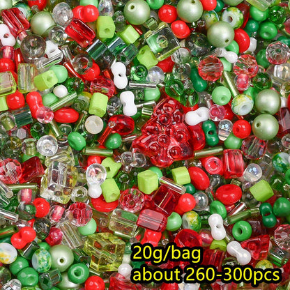 20g/bag Christmas Glass Seed Beads