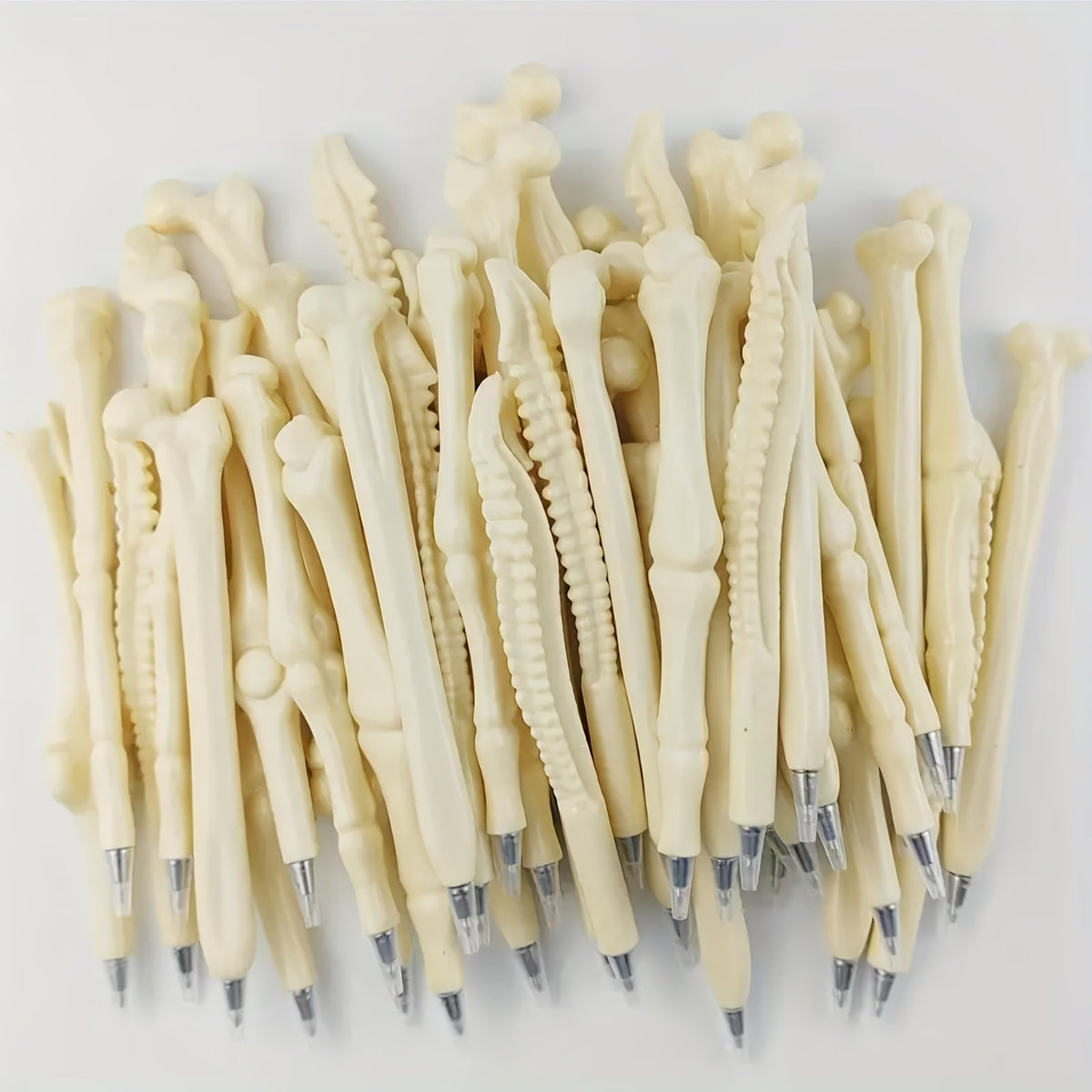15-Piece Imitation Bone Shape Ballpoint Pens