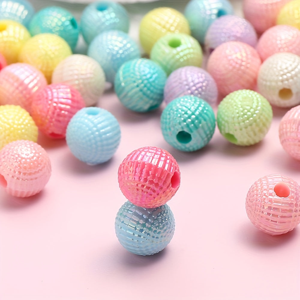 50/100pcs 8/10mm Macaron Color Acrylic Round Beads
