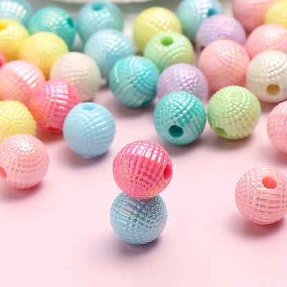 50/100pcs 8/10mm Macaron Color Acrylic Round Beads