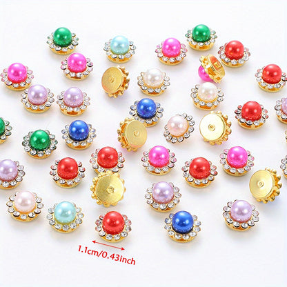Acrylic Diamond Imitation Pearl Patches